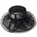  Hat Kentucky Derby Wide Brim Wedding Church Occasional Organza Hats Black  eb-43184291